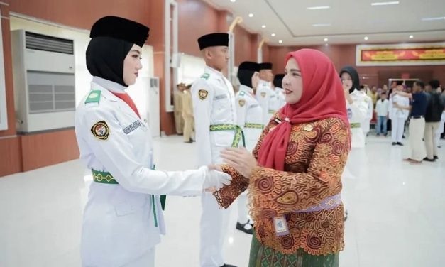 34 Anggota Paskibraka Kota Bandar Lampung Dikukuhkan Walikota