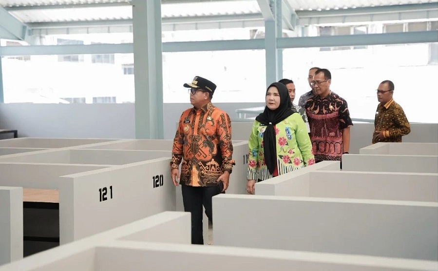 Pembangunan Pasar Pasir Gintung Diharapkan Selesai Sesuai Target