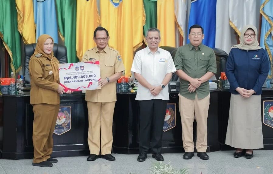 Pemerintah Kota Bandar Lampung Terima Insentif Fiskal Pengendalian Inflasi Daerah