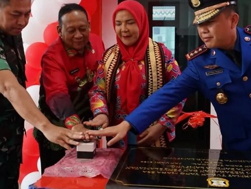 Walikota Bandar Lampung Resmikan Gedung Pemadam Kebakaran