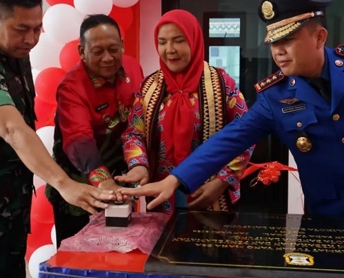 Walikota Bandar Lampung Resmikan Gedung Pemadam Kebakaran