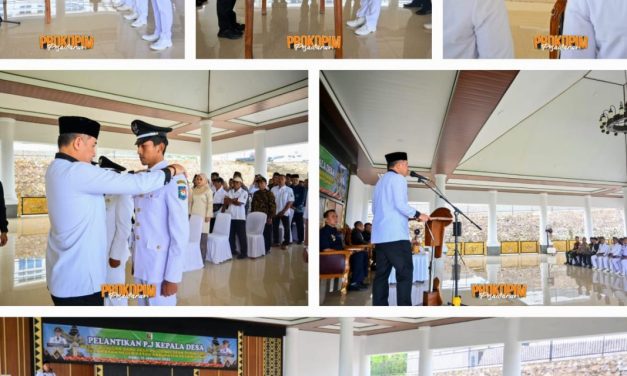 Bupati Dendi Ramadhona Lantik Tiga Penjabat Kepala Desa
