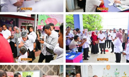 Bupati Dendi Ramadhona Dampingi Pj Gubernur Lampung dalam Agenda Monitoring Pelayanan Kesehatan Gratis di Puskesmas Gedong Tataan