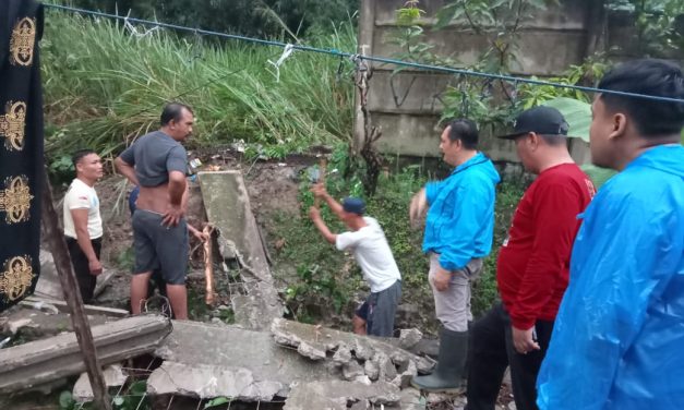 Pemkot Bandar Lampung Perbaiki Talud Jebol Di Kelurahan Campang Raya