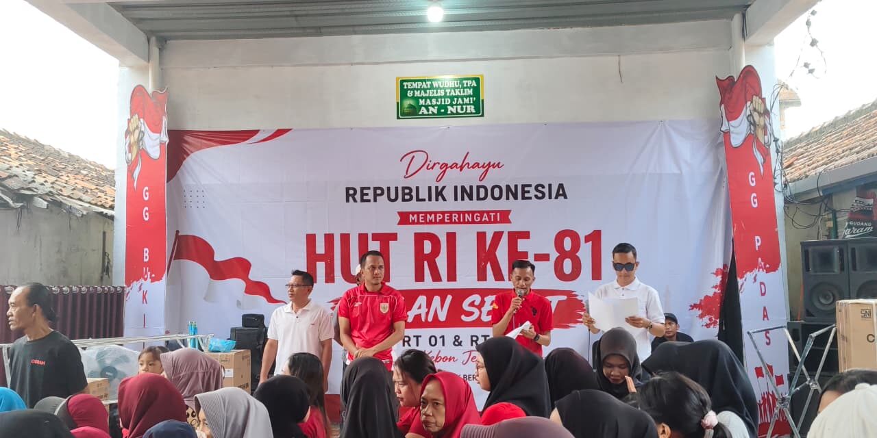 Semarak HUT RI ke-81, Pemuda-Pemudi Padas X Bukit 1 Gelar Jalan Sehat