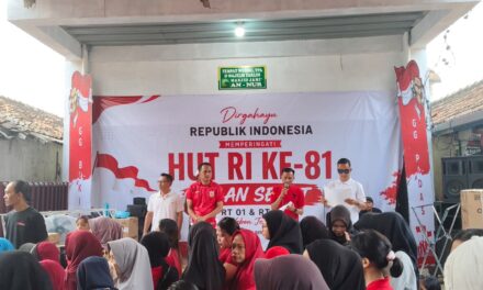 Semarak HUT RI ke-81, Pemuda-Pemudi Padas X Bukit 1 Gelar Jalan Sehat